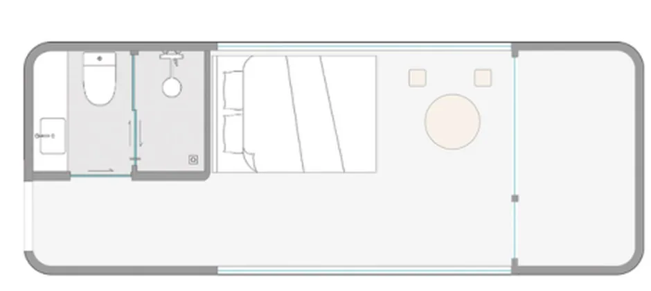 C90 Designer Cabin floor plan