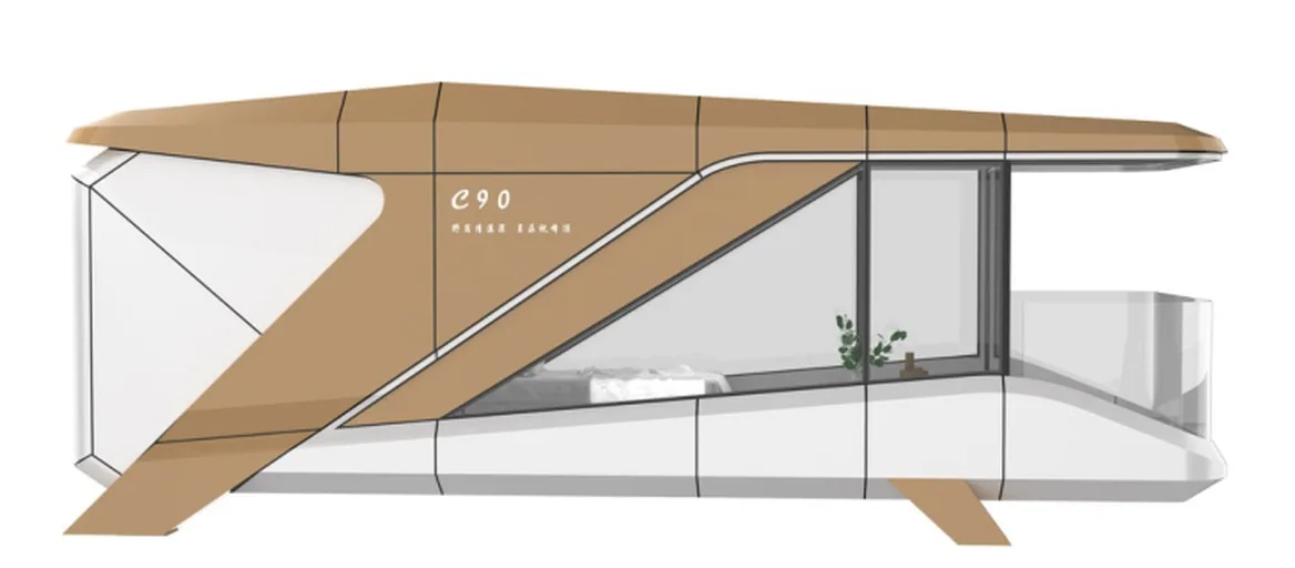 C90 Designer Cabin side view
