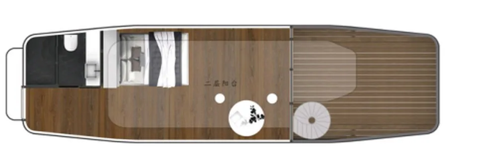 E80 Double-Decker Cabin floor plan