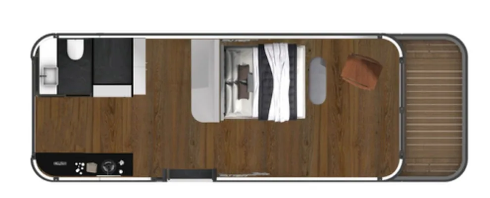 Y60 Mobile Cabin floor plan