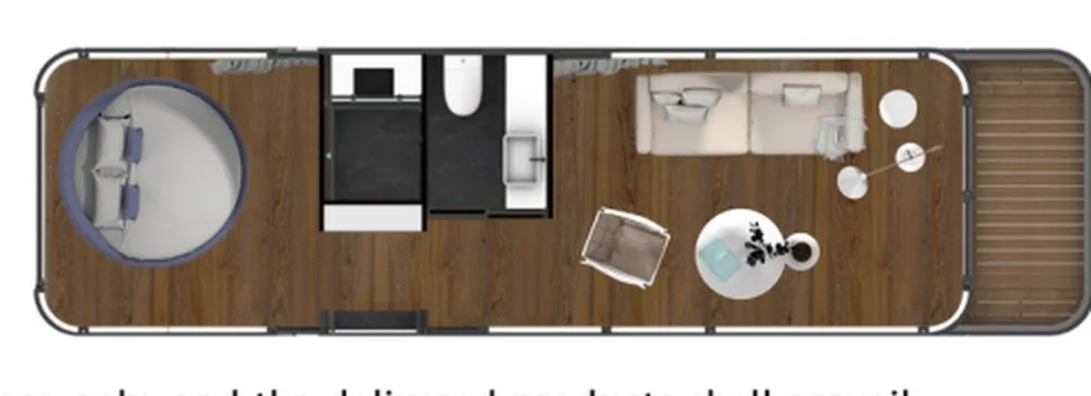 Y90 Mobile Cabin floor plan